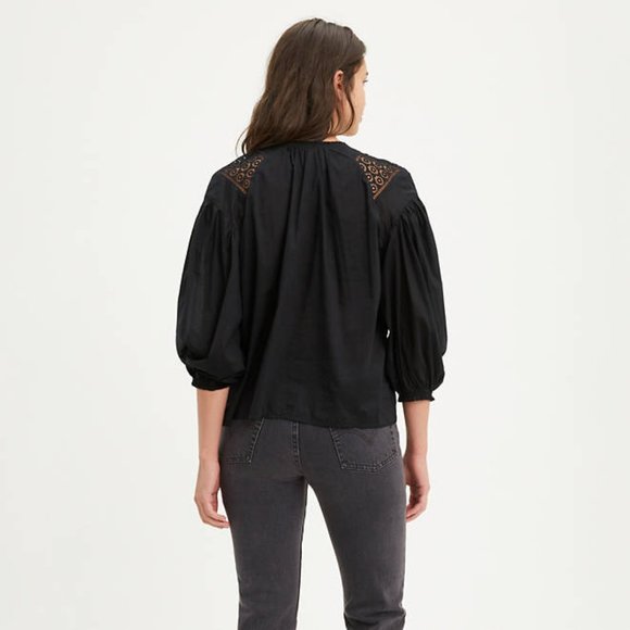 Levi's Women's Hannah Top, Caviar - Picture 2 of 2